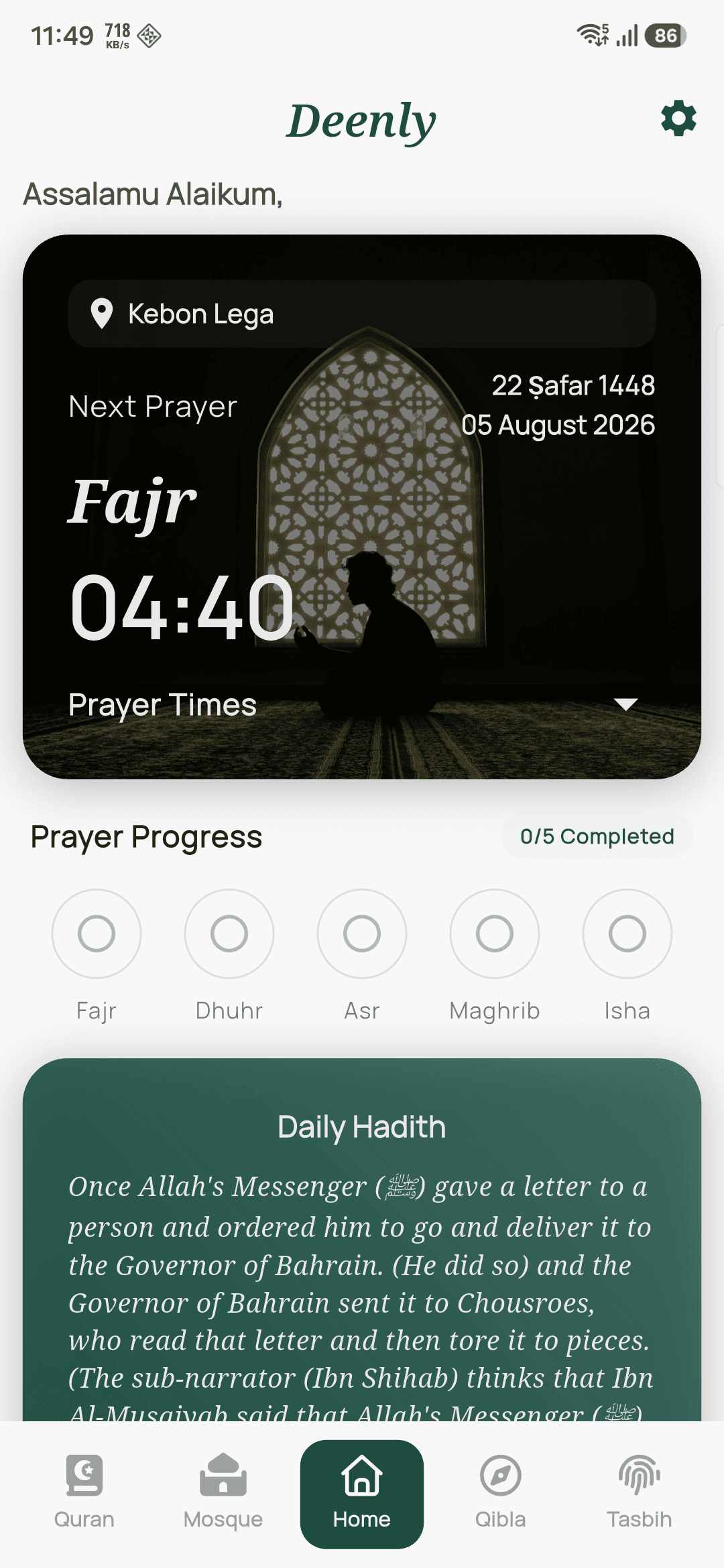 Screenshot Deenly — Islamic Companion App - 1